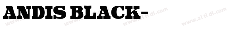 Andis Black字体转换